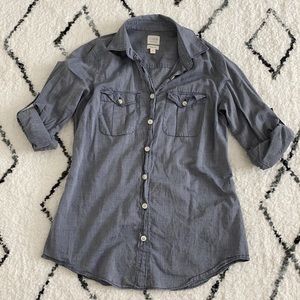 J. Crew Perfect Fit Button Down Cotton Shirt XS